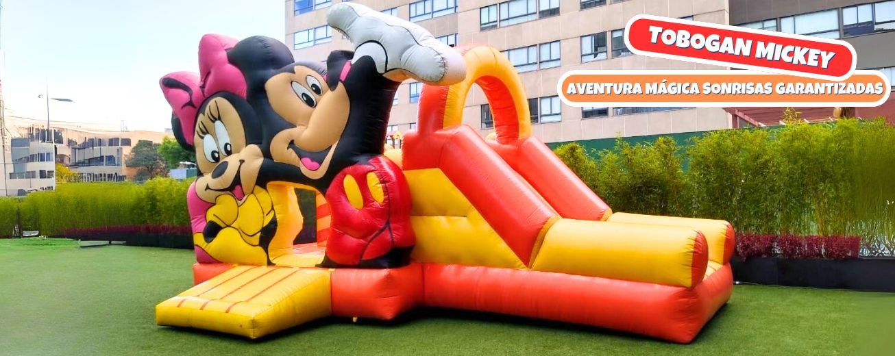 tobogan-de-mickey-en-renta renta de tobogan inflable