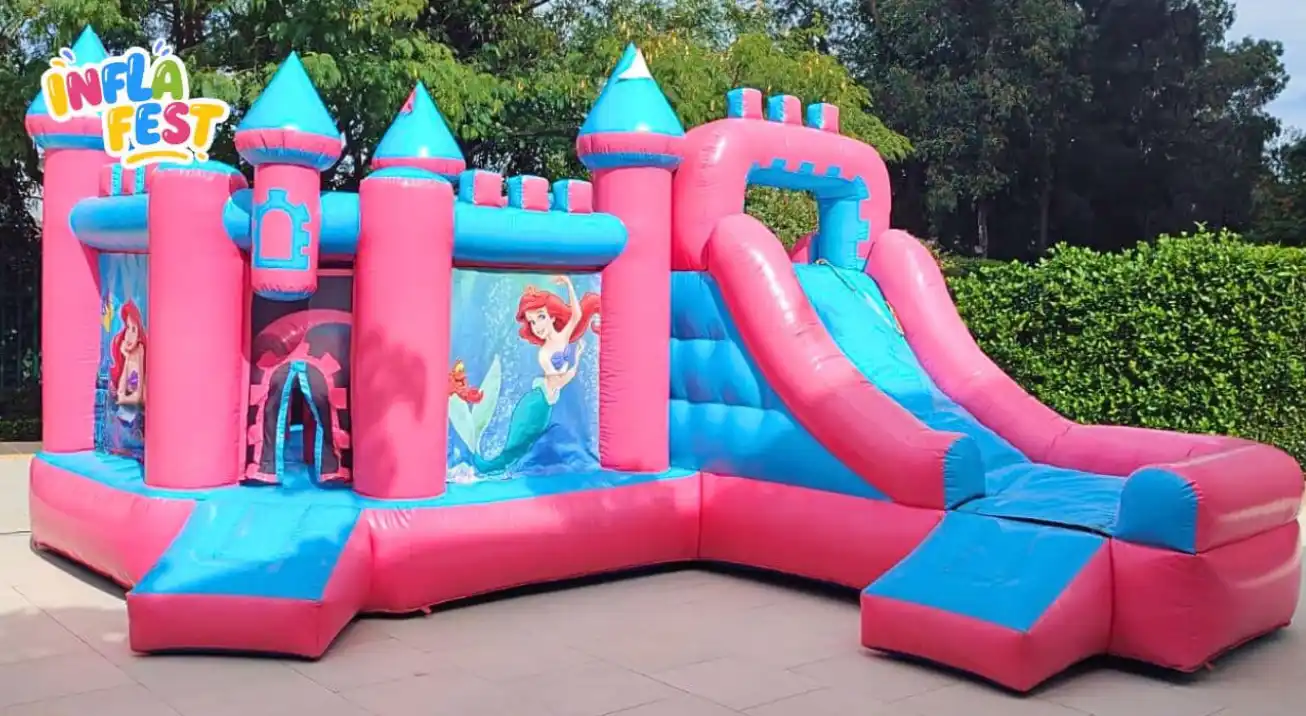 renta-de-inflable-de-castillo-para-ninas inflables para niñas