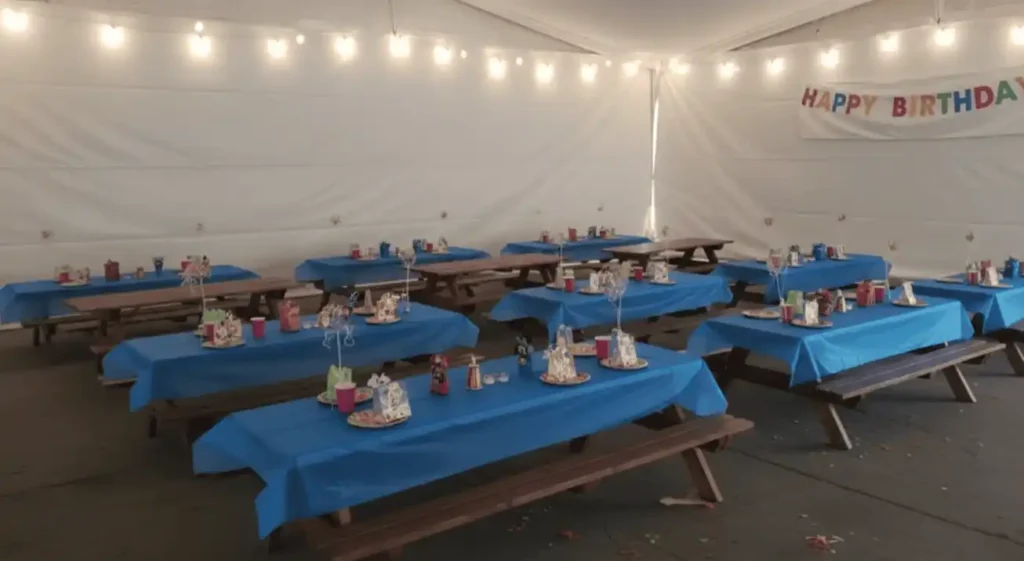 mesas picnic para fiestas