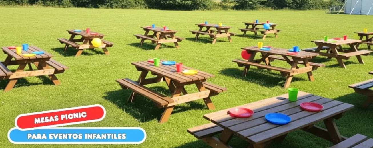 mesas picnic para niños