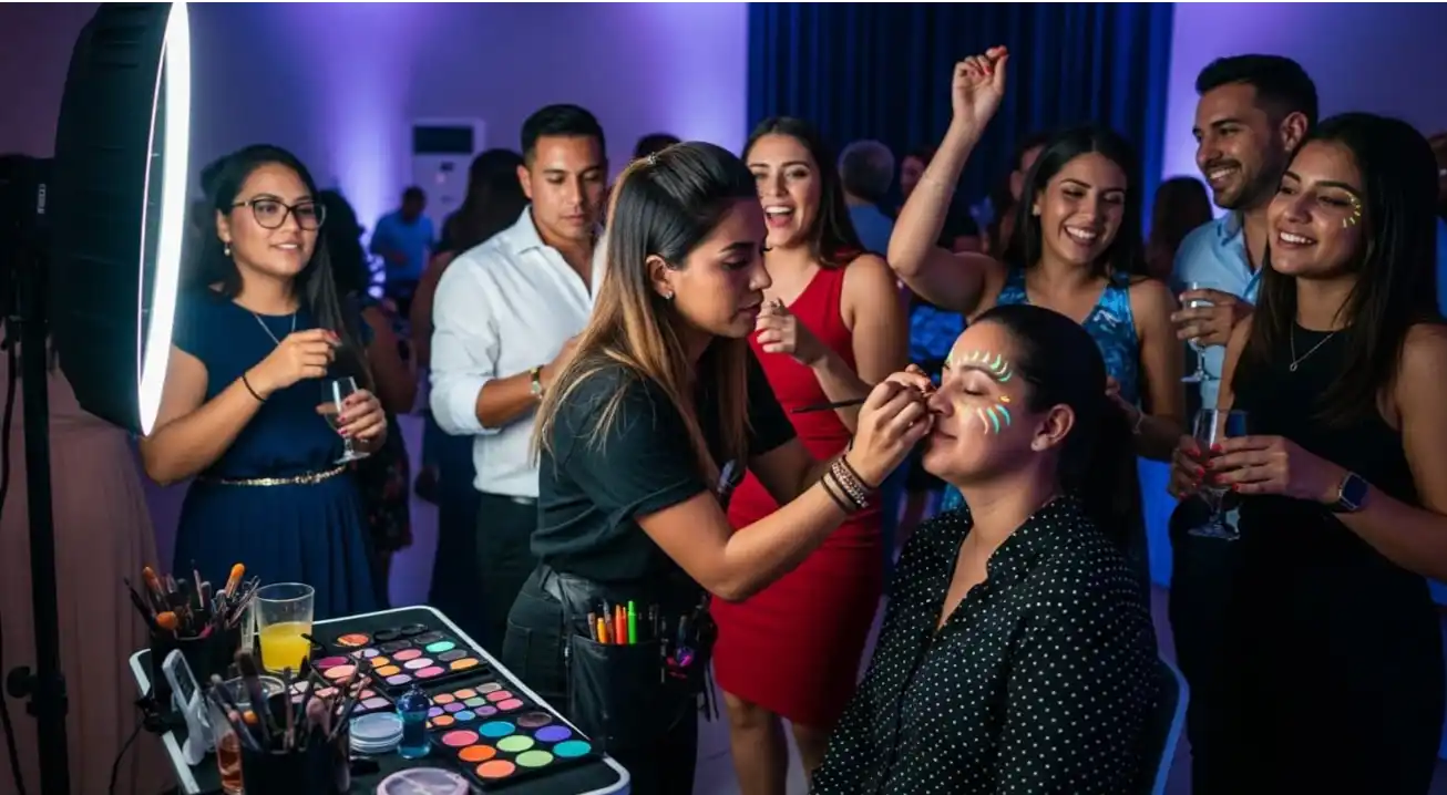 Maquillaje para fiestas neon