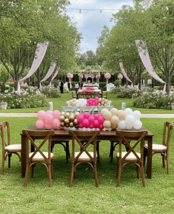 Renta de mesas infantiles para bodas