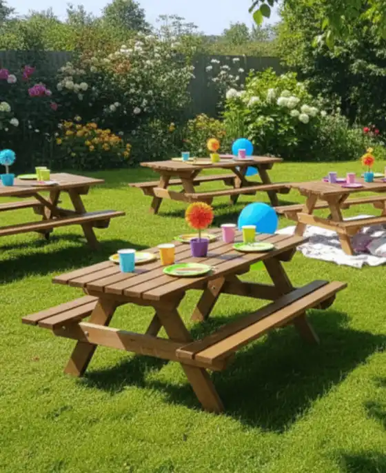 Renta de mesas Picnic para niños