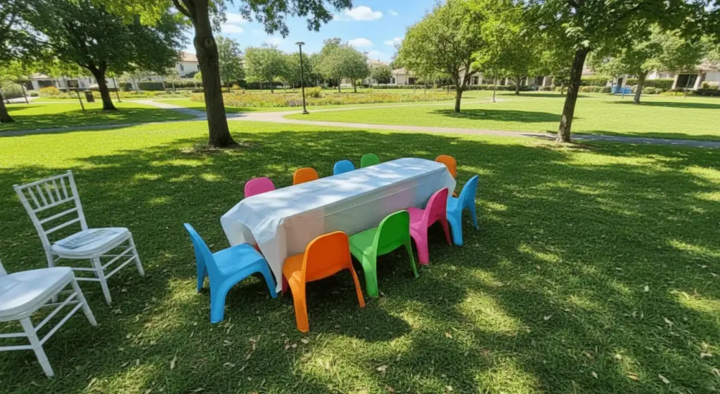 mesas infantiles para eventos
